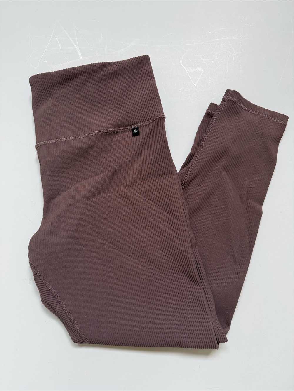 Athleta Ribbed High-Waist Alicia Keys Leggings in Mauve - Picture 5 of 5